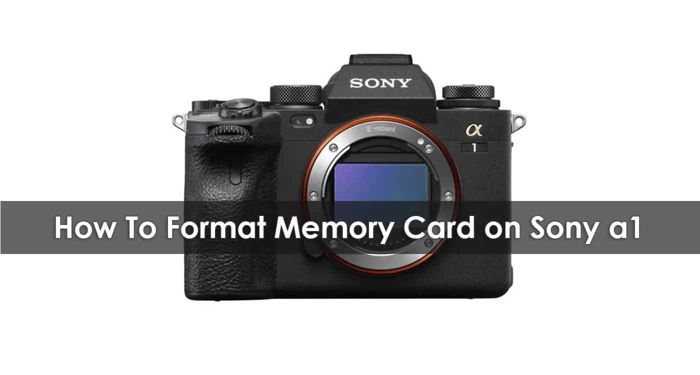 How To Format Memory Card on Sony a1